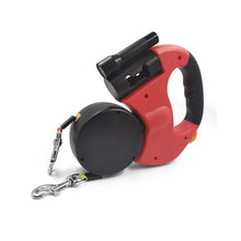Load image into Gallery viewer, Dual Pet Retractable Leash Rope With LED Light Reflective Dual Pet Leash Lead For Dogs Cat Outdoor Traction Belt Walking Running Supplies
