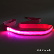 Load image into Gallery viewer, LED Dog Leash Luminous Rope Lead Leash For Dog Safety Flashing Glowing Dog Collar Harness Electronic Pet Accessories
