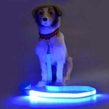 Load image into Gallery viewer, LED Dog Leash Luminous Rope Lead Leash For Dog Safety Flashing Glowing Dog Collar Harness Electronic Pet Accessories
