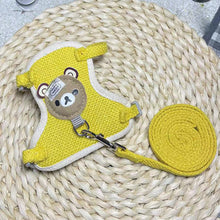 Load image into Gallery viewer, Small Pet Harness Leash Set Adjustable Puppy Cat Rabbit Guinea Pig Vest Leash Outdoor Dog Cat Collar Pet Supplies
