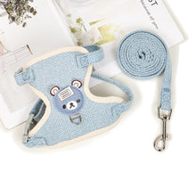 Load image into Gallery viewer, Small Pet Harness Leash Set Adjustable Puppy Cat Rabbit Guinea Pig Vest Leash Outdoor Dog Cat Collar Pet Supplies
