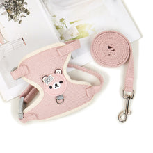 Load image into Gallery viewer, Small Pet Harness Leash Set Adjustable Puppy Cat Rabbit Guinea Pig Vest Leash Outdoor Dog Cat Collar Pet Supplies
