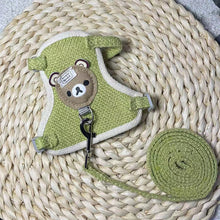 Load image into Gallery viewer, Small Pet Harness Leash Set Adjustable Puppy Cat Rabbit Guinea Pig Vest Leash Outdoor Dog Cat Collar Pet Supplies
