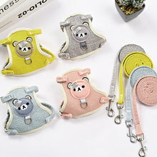 Load image into Gallery viewer, Small Pet Harness Leash Set Adjustable Puppy Cat Rabbit Guinea Pig Vest Leash Outdoor Dog Cat Collar Pet Supplies

