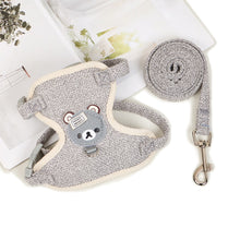 Load image into Gallery viewer, Small Pet Harness Leash Set Adjustable Puppy Cat Rabbit Guinea Pig Vest Leash Outdoor Dog Cat Collar Pet Supplies
