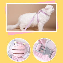 Load image into Gallery viewer, Cute Cat Harness Vest Lead Leash Adjustable Pets Collar Traction Belt Rope Pet Walking Rope Leash For Cat Small Dog
