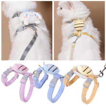 Load image into Gallery viewer, Cute Cat Harness Vest Lead Leash Adjustable Pets Collar Traction Belt Rope Pet Walking Rope Leash For Cat Small Dog

