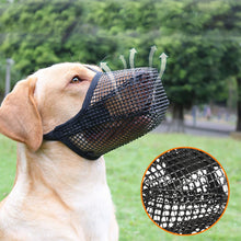 Load image into Gallery viewer, Anti Barking Dog Muzzle For Small Large Dogs Adjustable Mesh Breathable Pet Mouth Muzzles Nylon Straps Dog Accessories
