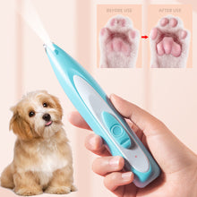 Load image into Gallery viewer, Pet Electric Push Clippers with Led Lights Foot Hair Trimmer Professional Care Supplies Dog Cat Claw Pedicure Artifact Rechargeable Shaver
