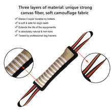 Load image into Gallery viewer, Pet Jute Chew Sticks Dog Bite Stick Pillow Puppy Toy with Rope Handles Dog Training Interactive Play Chewing Toys
