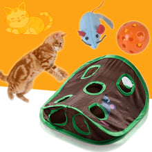 Load image into Gallery viewer, Pet Cat Tunnel Toys Pet Kitty Training Interactive Fun Toy With Bell For Cats Rabbit Small Animal Play Tunnel Tube
