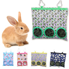 Load image into Gallery viewer, Hay Bag Hanging Pouch Feeder Holder Feeding Dispenser Container for Rabbit Guinea Pig Small Animals Pet Bunny Cage Accessories
