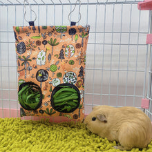 Load image into Gallery viewer, Hay Bag Hanging Pouch Feeder Holder Feeding Dispenser Container for Rabbit Guinea Pig Small Animals Pet Bunny Cage Accessories
