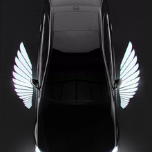 Load image into Gallery viewer, 2Pcs Car Rearview Mirror Welcome Angel Wings Light Dynamic Carpet Light Ambient Light Decorative Atmosphere Light
