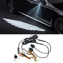 Load image into Gallery viewer, 2Pcs Car Rearview Mirror Welcome Angel Wings Light Dynamic Carpet Light Ambient Light Decorative Atmosphere Light

