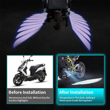 Load image into Gallery viewer, Pair Motorcycle LED Welcome Light Angel Wings Style Projection Lights For Motorcycle Modified Decorative Lamps Wing Lights

