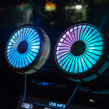 Load image into Gallery viewer, USB Car Fan Air Outlet LED Lighting Accessories Three-speed Fan Car Central Control Electrical Appliances
