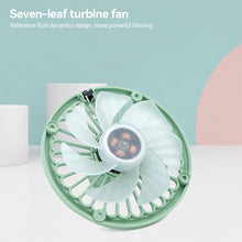 Load image into Gallery viewer, USB Car Fan Air Outlet LED Lighting Accessories Three-speed Fan Car Central Control Electrical Appliances
