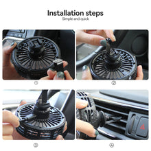 Load image into Gallery viewer, USB Car Fan Air Outlet LED Lighting Accessories Three-speed Fan Car Central Control Electrical Appliances
