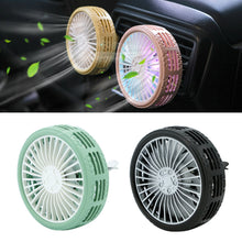 Load image into Gallery viewer, USB Car Fan Air Outlet LED Lighting Accessories Three-speed Fan Car Central Control Electrical Appliances

