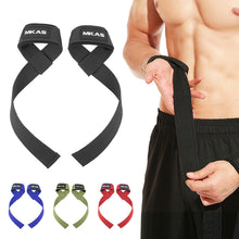 Load image into Gallery viewer, 1 Pair 3.8*60CM Strength Training Professional Hard Pull Grip Strap Fitness Weight Lifting Pressure Non-Slip Power Strap Winding Wrist Strap
