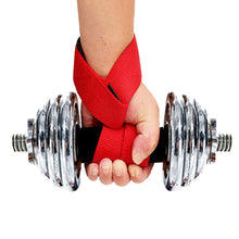 Load image into Gallery viewer, 1 Pair 3.8*60CM Strength Training Professional Hard Pull Grip Strap Fitness Weight Lifting Pressure Non-Slip Power Strap Winding Wrist Strap
