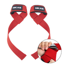 Load image into Gallery viewer, 1 Pair 3.8*60CM Strength Training Professional Hard Pull Grip Strap Fitness Weight Lifting Pressure Non-Slip Power Strap Winding Wrist Strap
