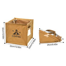 Load image into Gallery viewer, 33L Multifunctional Outdoor Collapsible Triangle Oxford Cloth Trash Can Portable Camping Debris Rope Storage Bag
