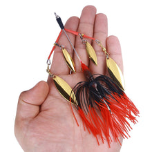 Load image into Gallery viewer, 13CM/22.8G Tractor Whisker Lure Bait Anti-Hanging Sole Composite Spinning Glitter False Bait Fishing Accessories
