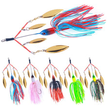 Load image into Gallery viewer, 13CM/22.8G Tractor Whisker Lure Bait Anti-Hanging Sole Composite Spinning Glitter False Bait Fishing Accessories
