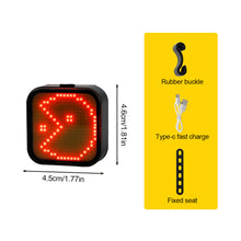 Load image into Gallery viewer, 1PC Mountain Bike Aluminum Alloy Taillight Creative Pattern 100LM LED Red Night Riding Warning Light
