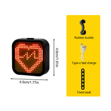 Load image into Gallery viewer, 1PC Mountain Bike Aluminum Alloy Taillight Creative Pattern 100LM LED Red Night Riding Warning Light
