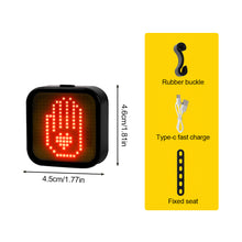Load image into Gallery viewer, 1PC Mountain Bike Aluminum Alloy Taillight Creative Pattern 100LM LED Red Night Riding Warning Light

