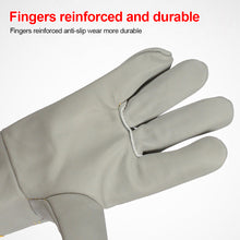 Load image into Gallery viewer, 1Pair Short All-Cowhide Electric Welding Driver Protective Gloves Heat Insulation And Wear Resistance Industrial Protection Tools
