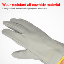 Load image into Gallery viewer, 1Pair Short All-Cowhide Electric Welding Driver Protective Gloves Heat Insulation And Wear Resistance Industrial Protection Tools

