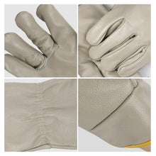 Load image into Gallery viewer, 1Pair Short All-Cowhide Electric Welding Driver Protective Gloves Heat Insulation And Wear Resistance Industrial Protection Tools
