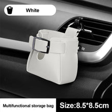 Load image into Gallery viewer, Car Air Outlet Clip Hooks Auto Interior Box Organizer Leather Pouch Storage Bag Phone Holder Pouch Accessories
