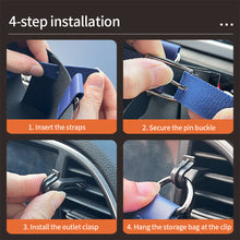 Load image into Gallery viewer, Car Air Outlet Clip Hooks Auto Interior Box Organizer Leather Pouch Storage Bag Phone Holder Pouch Accessories
