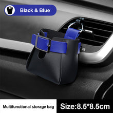 Load image into Gallery viewer, Car Air Outlet Clip Hooks Auto Interior Box Organizer Leather Pouch Storage Bag Phone Holder Pouch Accessories
