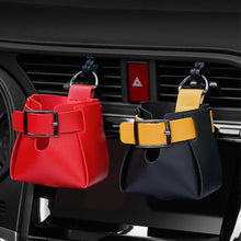 Load image into Gallery viewer, Car Air Outlet Clip Hooks Auto Interior Box Organizer Leather Pouch Storage Bag Phone Holder Pouch Accessories
