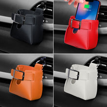 Load image into Gallery viewer, Car Air Outlet Clip Hooks Auto Interior Box Organizer Leather Pouch Storage Bag Phone Holder Pouch Accessories

