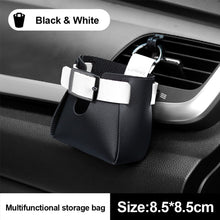 Load image into Gallery viewer, Car Air Outlet Clip Hooks Auto Interior Box Organizer Leather Pouch Storage Bag Phone Holder Pouch Accessories
