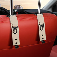 Load image into Gallery viewer, Car Storage Clips Back Seat PU Leather Hooks Holder Auto Fastener Hangers Car Interior Accessories
