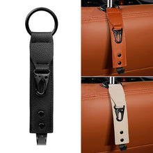 Load image into Gallery viewer, Car Storage Clips Back Seat PU Leather Hooks Holder Auto Fastener Hangers Car Interior Accessories
