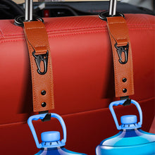 Load image into Gallery viewer, Car Storage Clips Back Seat PU Leather Hooks Holder Auto Fastener Hangers Car Interior Accessories
