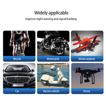 Load image into Gallery viewer, Motorcycle Strobe Light Flash Wireless Remote Control LED Anti-collision Warning Lamp Waterproof For Car Bike Bicycle
