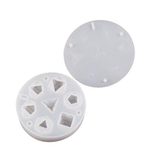 Load image into Gallery viewer, Dice Molds for Resin 7 Shapes Dice Resin Mold Silicone Integrated Polyhedral Dice Silicone Molds for Making Dice Set
