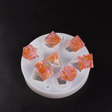 Load image into Gallery viewer, Dice Molds for Resin 7 Shapes Dice Resin Mold Silicone Integrated Polyhedral Dice Silicone Molds for Making Dice Set
