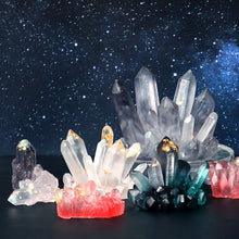 Load image into Gallery viewer, DIY Crystal Epoxy Resin Mold Crystal Cluster Irregular Stone Silicone Mold 3D Ornaments Handicraft Necklace Earrings Pendant Epoxy Resin Mold
