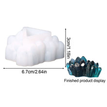 Load image into Gallery viewer, DIY Crystal Epoxy Resin Mold Crystal Cluster Irregular Stone Silicone Mold 3D Ornaments Handicraft Necklace Earrings Pendant Epoxy Resin Mold

